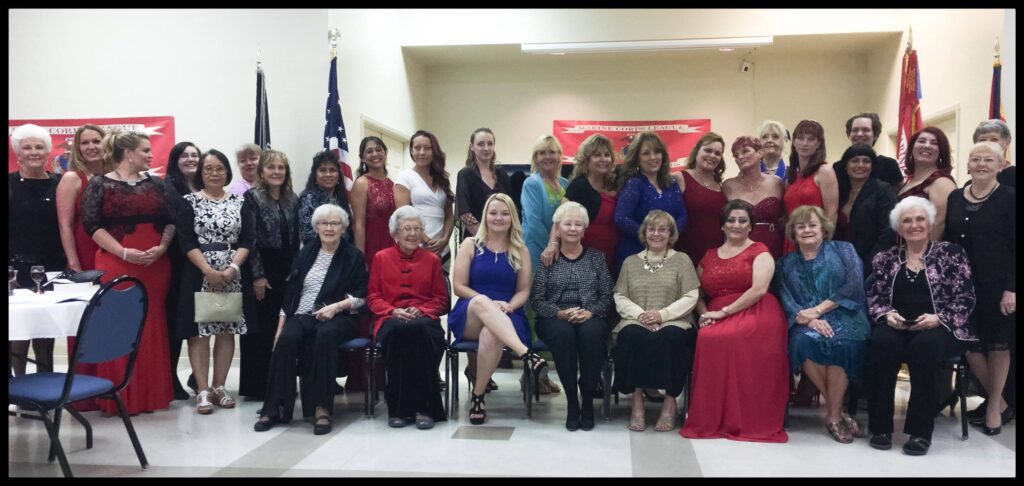 The ladies of the Green Valley Marines Birthday Ball